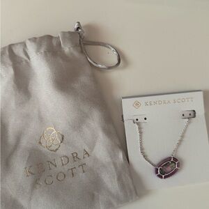 Kendra Scott Amethyst and Silver Pendant Necklace